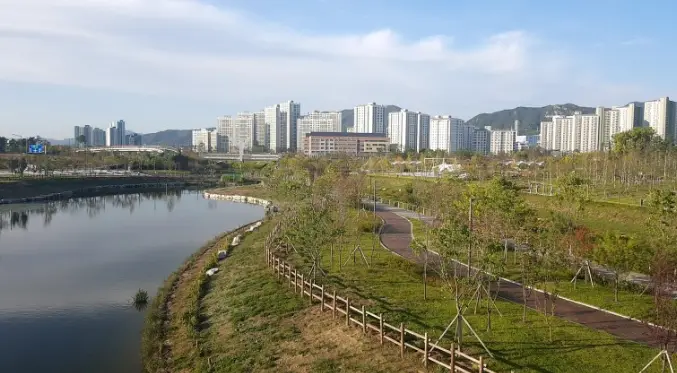근거리에 위치한 옥정호수공