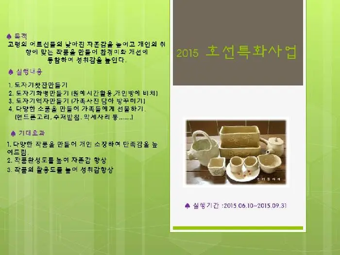 2015년 호선특화사업