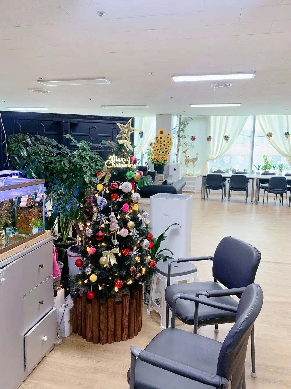 해바라기시설구조전경입니다